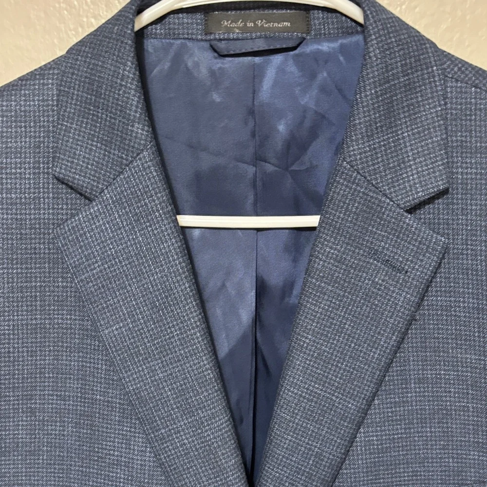 Ralph Lauren Navy Textured Sport Coat Blazer
